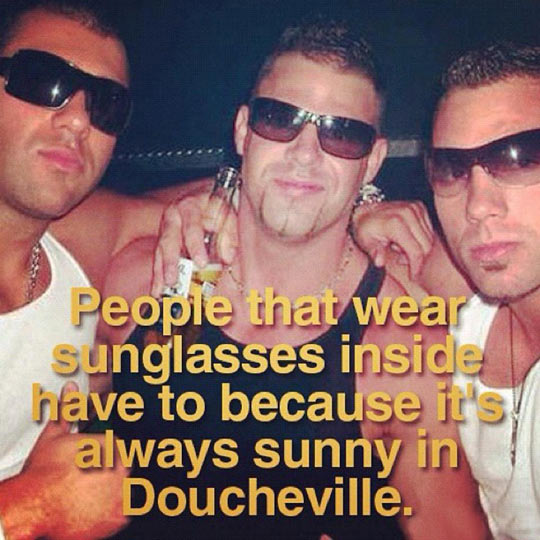 Wearing Sunglasses Inside
