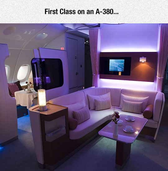 Now That Is What I Call First Class