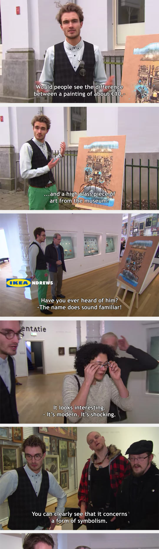 Ikea Print In A Modern Art Museum