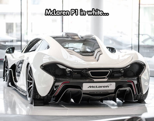 McLaren P1 In White