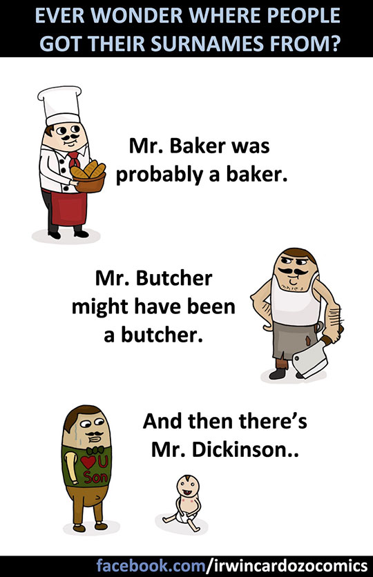 funny-cartoon-surnames-butcher-baker-baby
