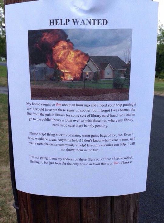 Help Wanted, House On Fire