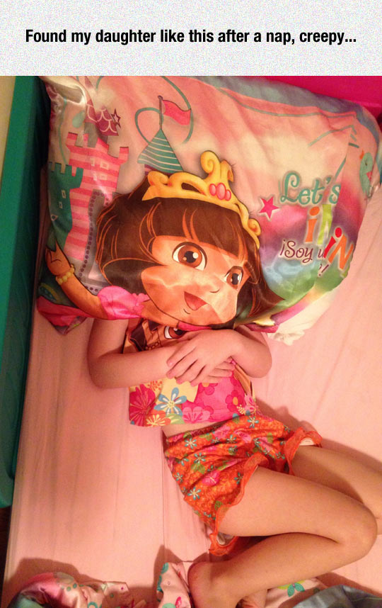 funny-little-girl-sleeping-Dora-face