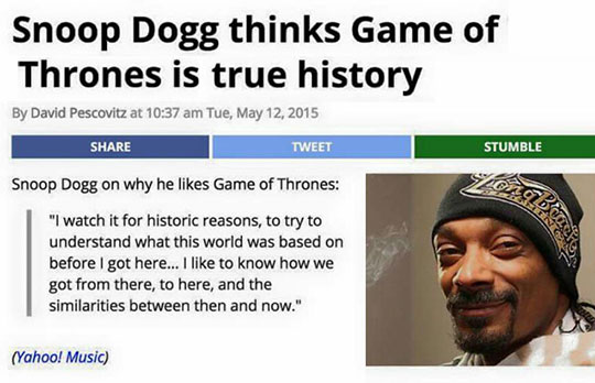 Oh, Snoop Dog...