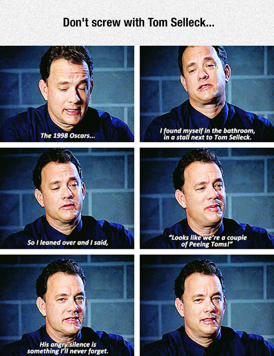 funny-Tom-Hanks-story-Selleck-bathroom