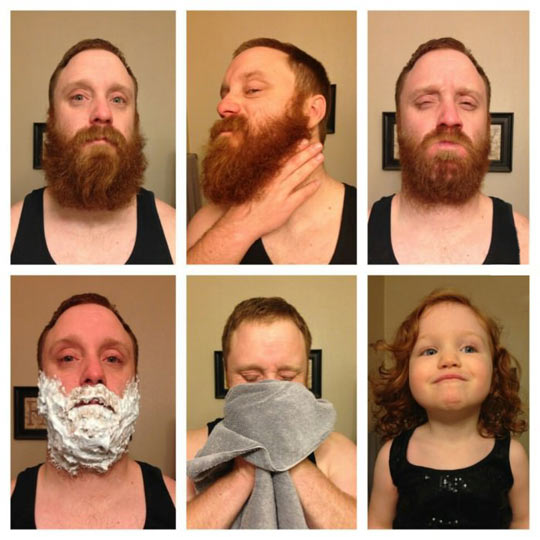Extreme Before And After Shave