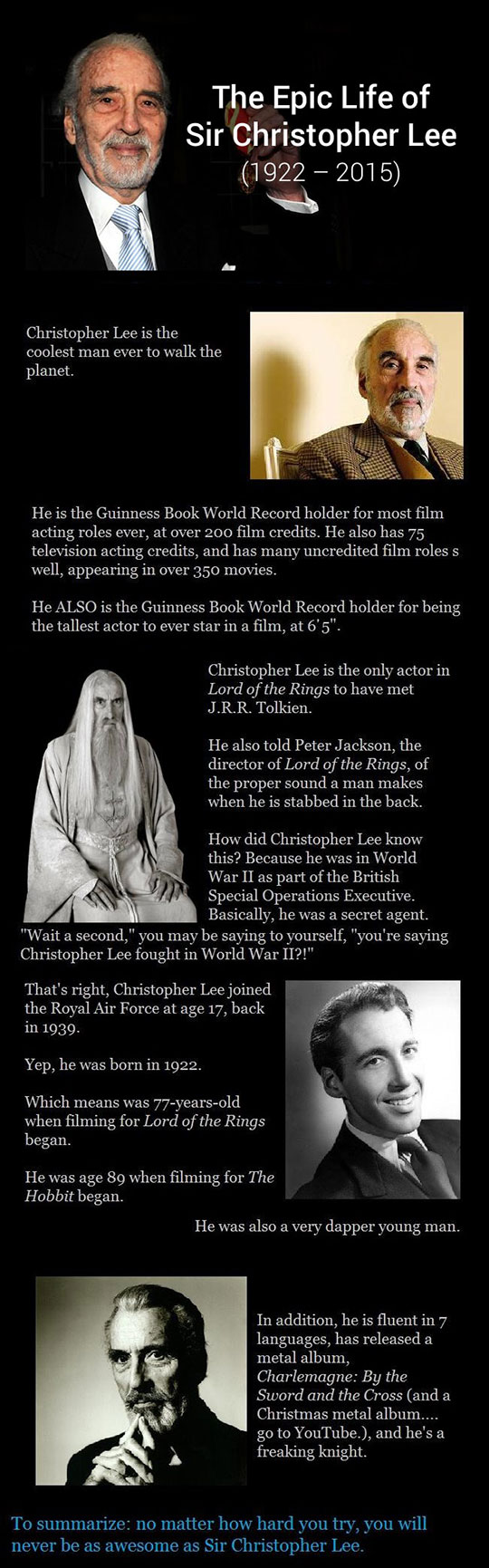 The Awesome Christopher Lee