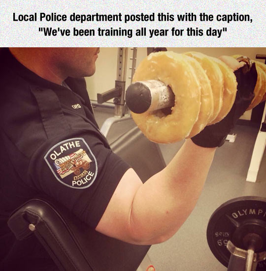 funny-police-training-donuts-day