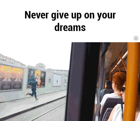 Never Give Up, My Friends