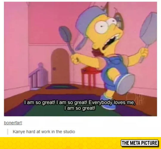 funny-Bart-Simpson-Kanye-working