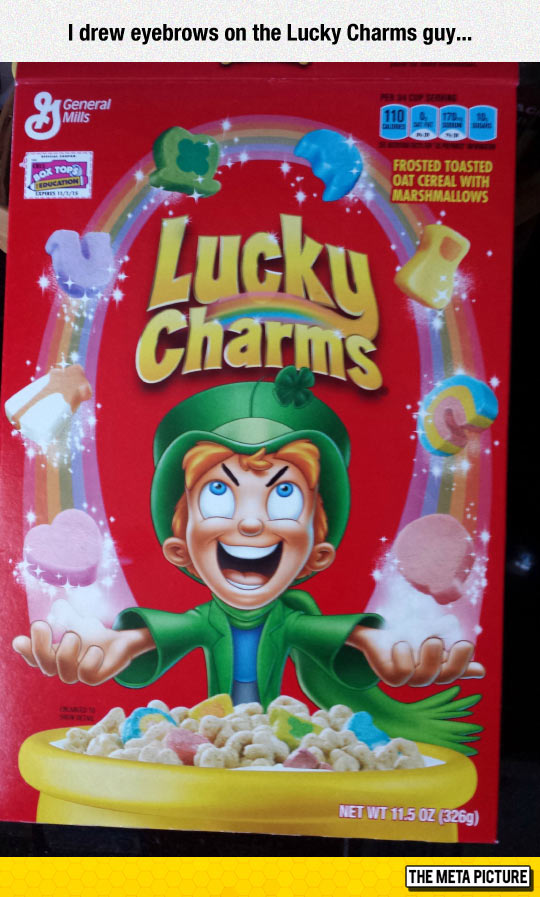 funny-Lucky-Charms-eyebrow-drew
