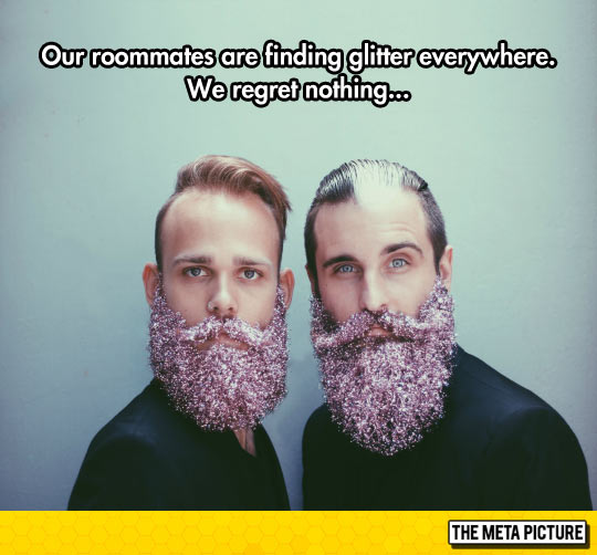 funny-glitter-beard-friends-cool