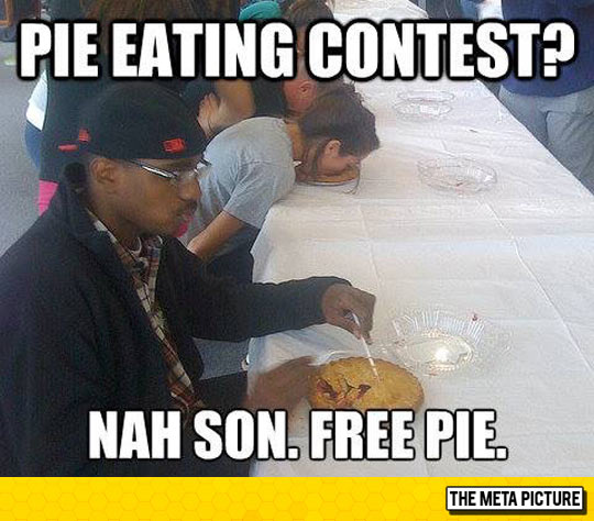 Me On Pie Eating Contest