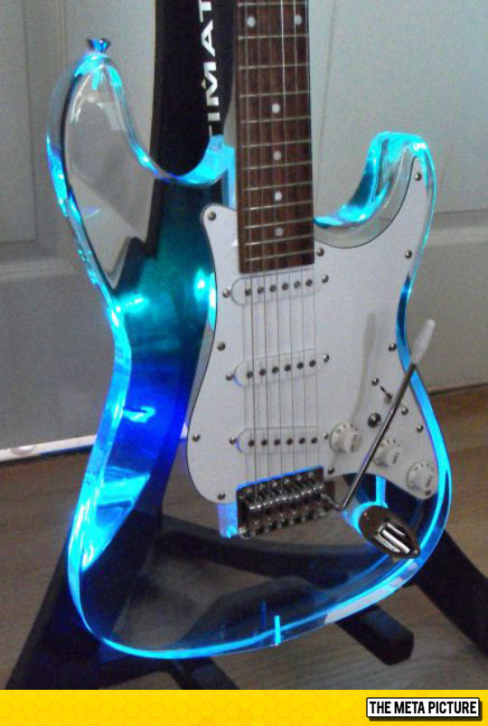 funny-see-through-guitar-blue-light