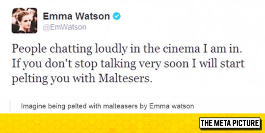 Emma Watson On Annoying People At The Cinema