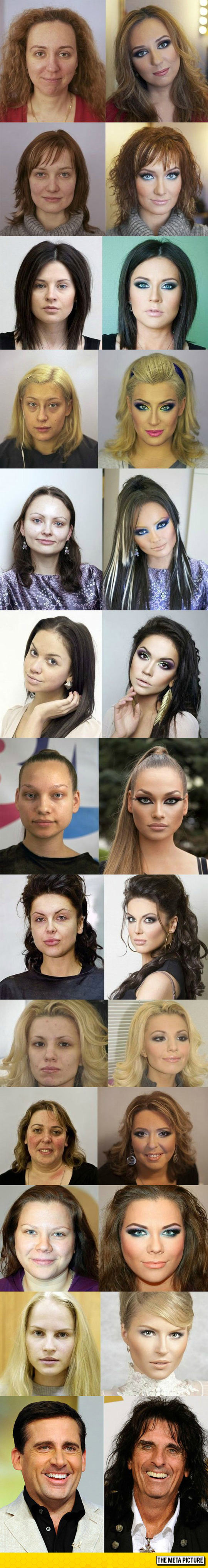 Makeup Transformation, Before And After