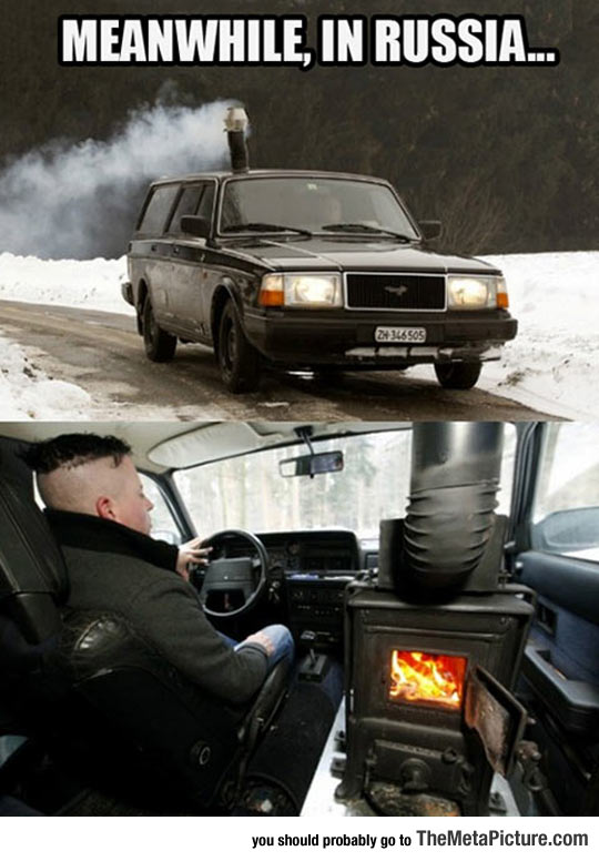 Russians Dealing With Winter