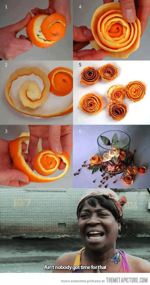 Making Orange Roses