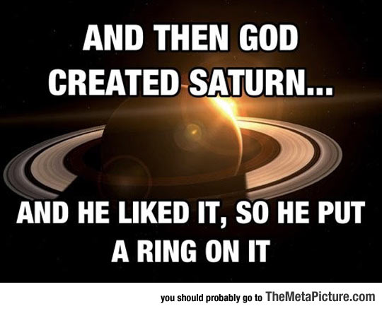 Then God Created Saturn