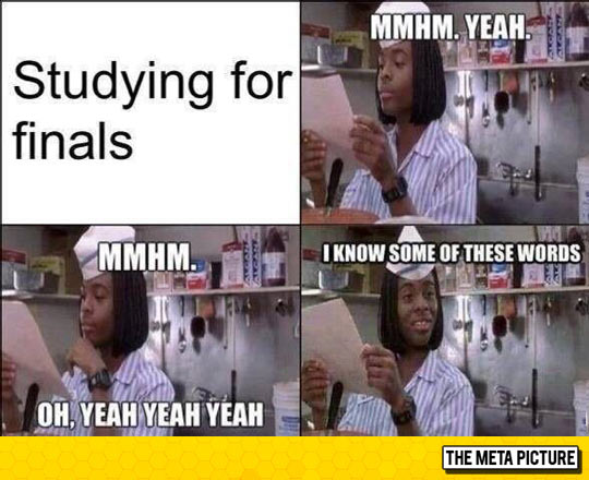 Every Time I Study For Finals