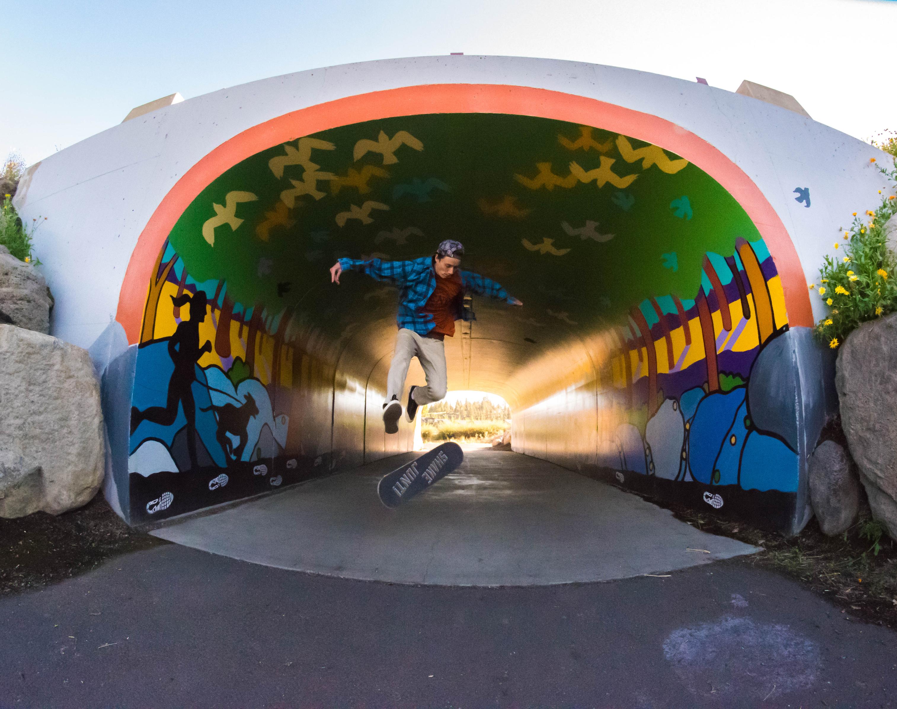 skating a tunnel in bend oregon