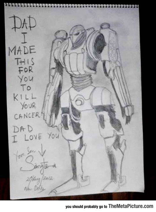 This Little Kid’s Drawing For His Father