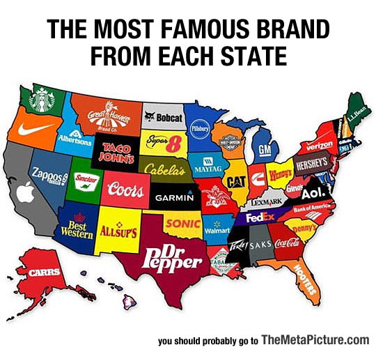 Most Famous Brand Each State Has Created