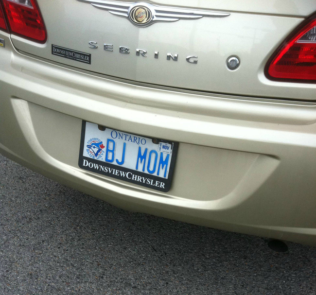 22 This mom who obviously didn't run this plate idea past anyone first.