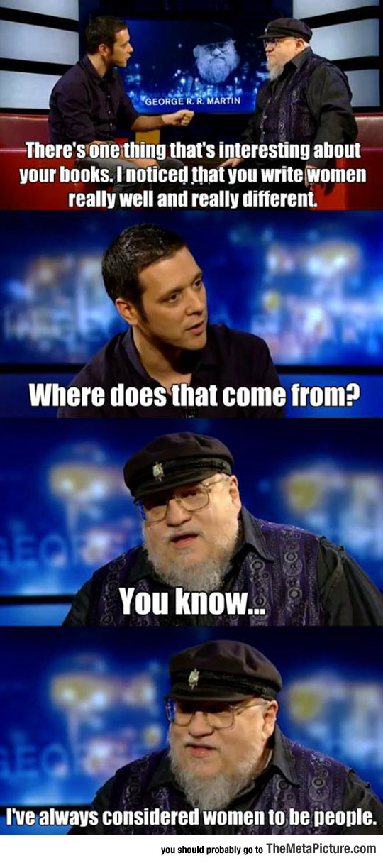 George R. R. Martin On Writing About Women