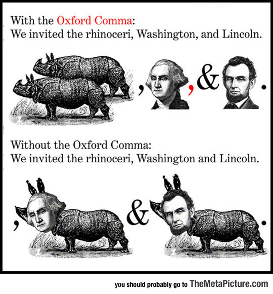 The Great Importance Of The Oxford Comma