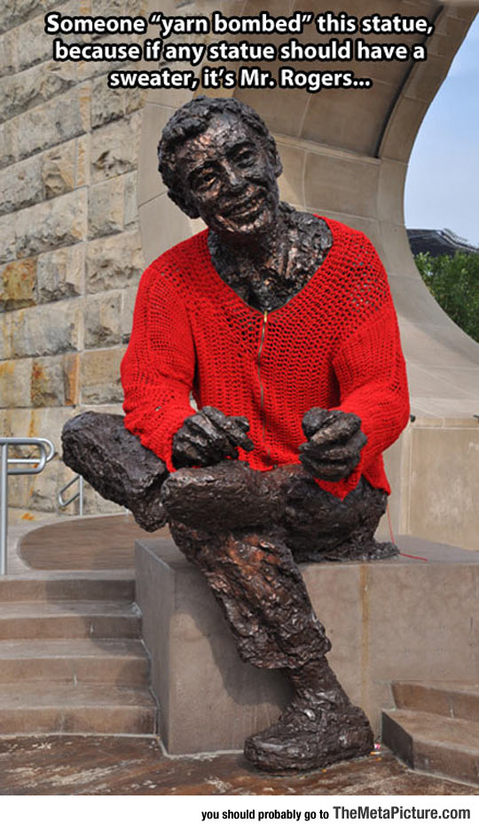 cool-statue-Mr-Rogers-sweater