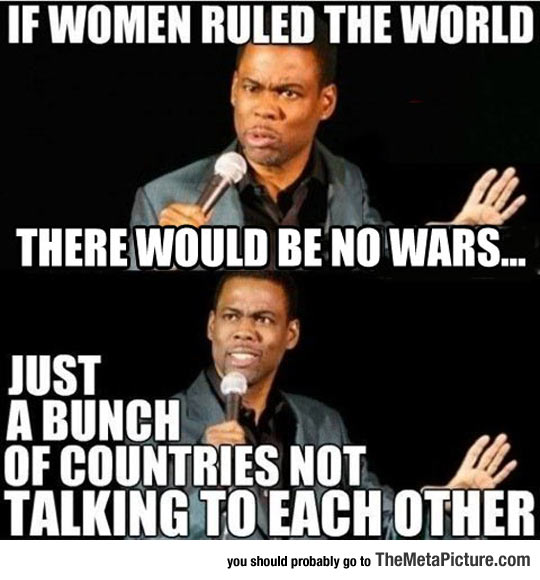 If Women Were In Charge Of The World