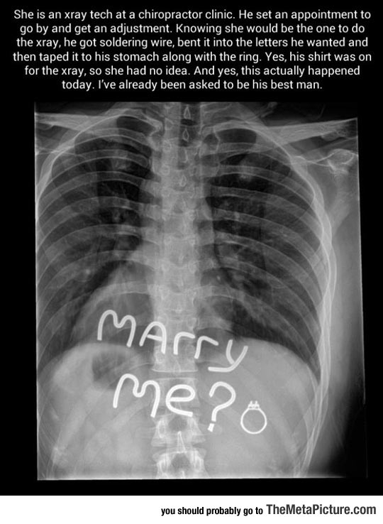 So This Is How You Propose To An X-Ray Tech