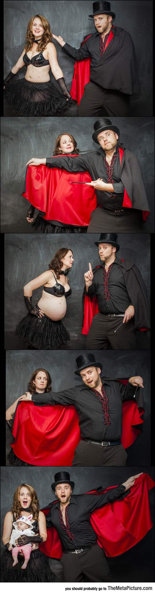 Magician Dad Baby Announcement