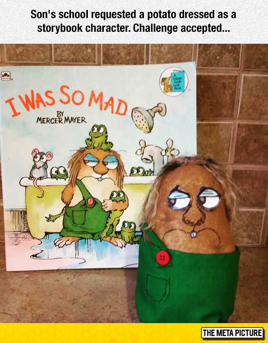 Potato Dressed As A Storybook Character