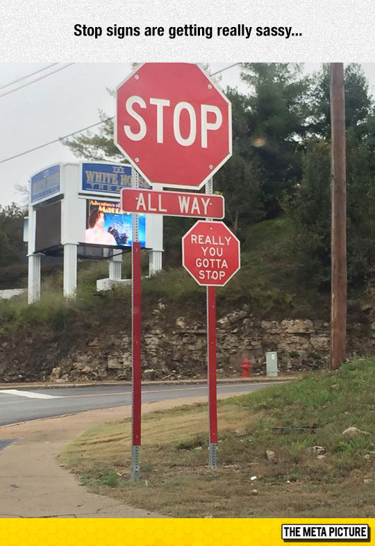 Sassy Stop Sign