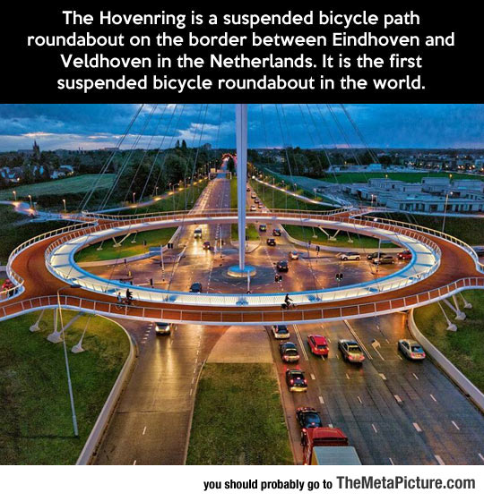 funny-suspended-bicycle-roundabout-Netherlands