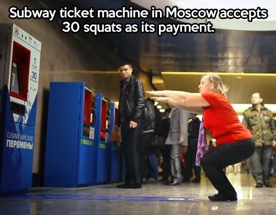 30 Squats As Payment