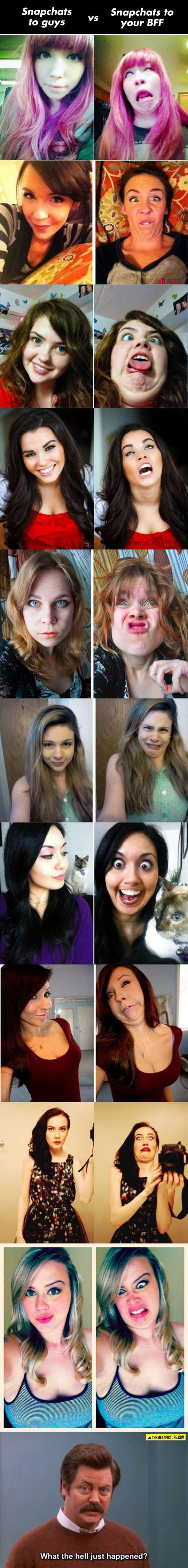Girls Have Different Faces For Different Occasions