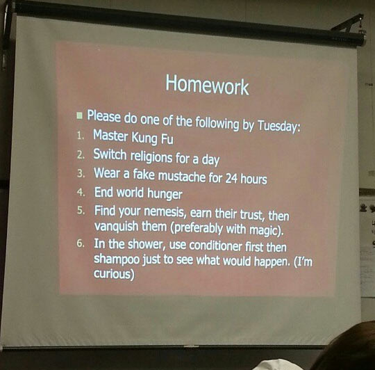 A Teacher With A Great Sense Of Humor