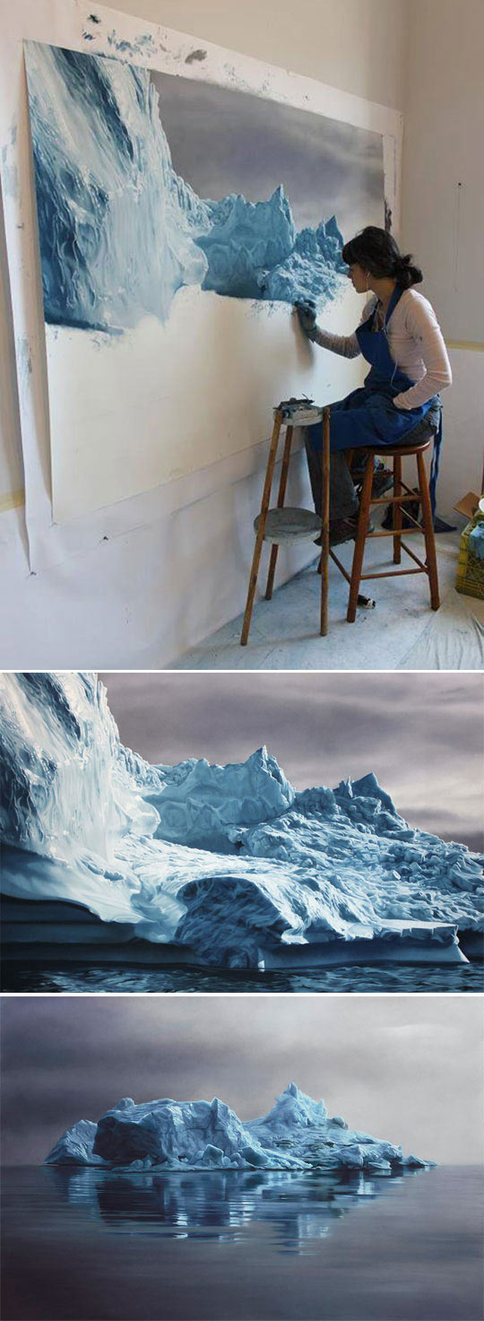 cool-painting-realistic-iceberg-canvas