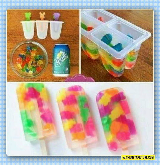 funny-gummy-bears-Sprite-Popsicle