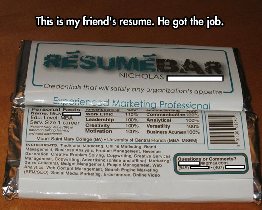 Clever Resume Design