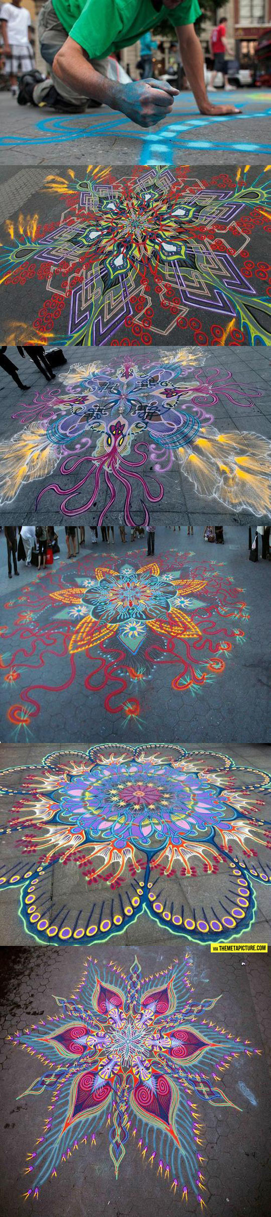 Magnificent Sand Paintings Created By Hand
