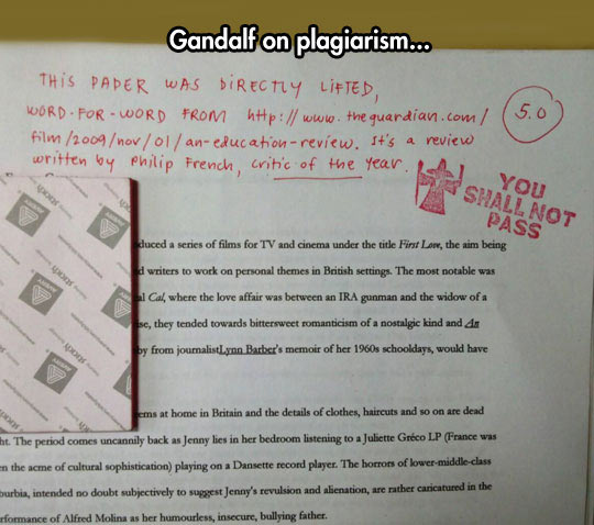 funny-teacher-Gandalf-stamp-cheating-test