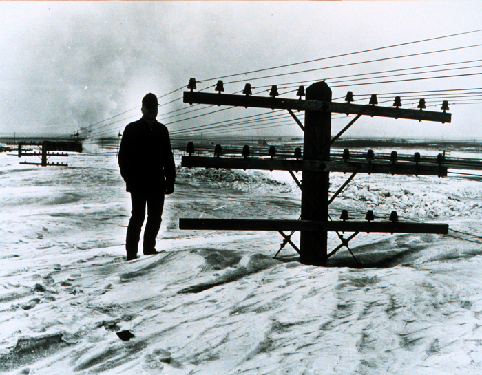 40 Feet Of Snow, North Dakota 1966.