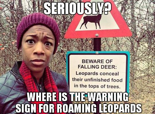 Beware of falling Deer