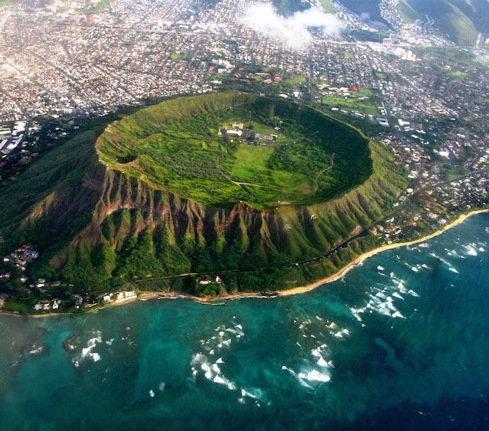 Diamond Head crater in Hawaii