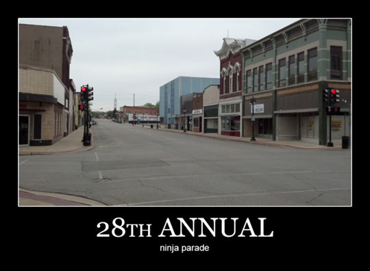cool-empty-street-parade-ninja
