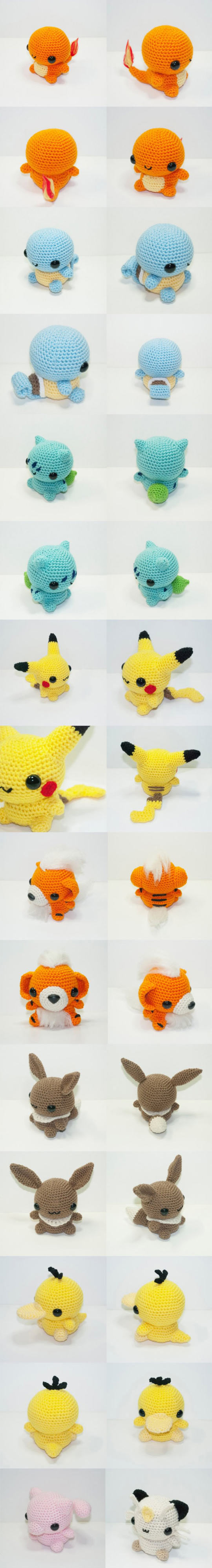 Knitted Pokémons